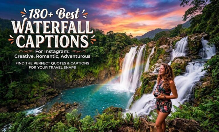 180+ Best Waterfall Captions for Instagram Creative, Romantic, Adventurous 