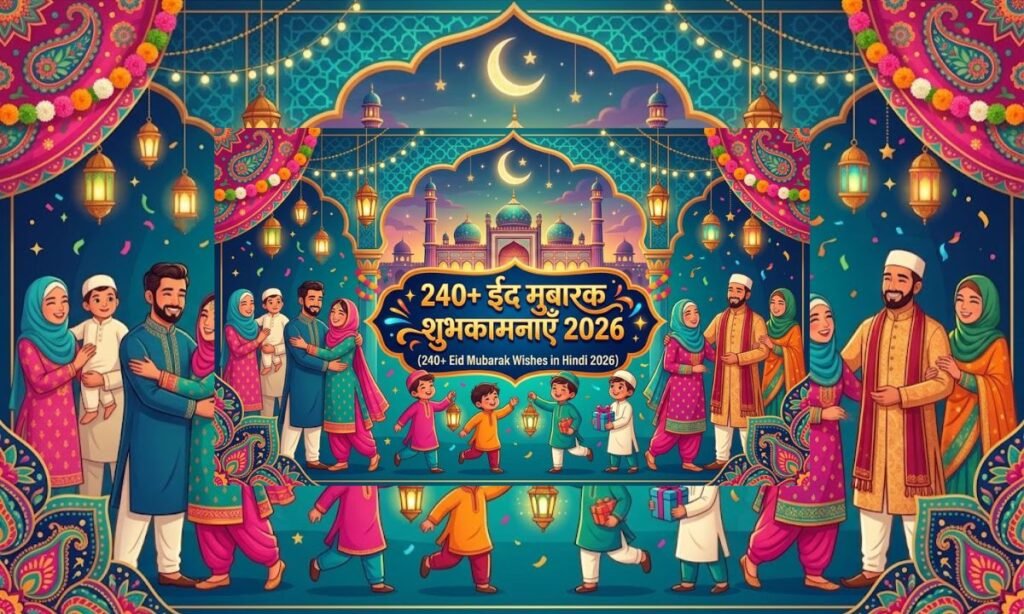 240+ Eid Mubarak Wishes in Hindi 2026