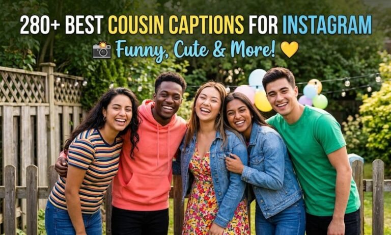280+ Best Cousin Captions for Instagram Funny, Cute 