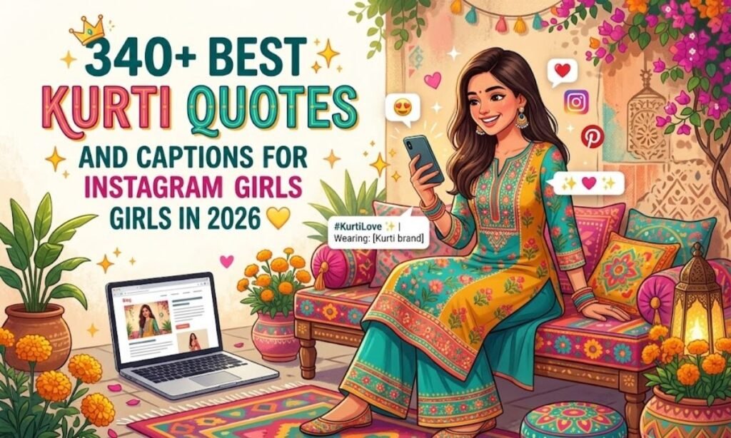 340+ Best Kurti Quotes and Captions for Instagram Girls in 2026