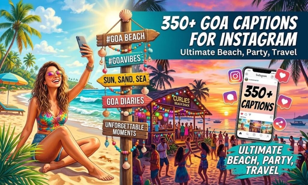 350+ Goa Captions for Instagram Ultimate Beach, Party, Travel