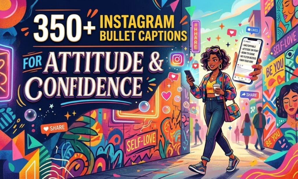 350+ Instagram Bullet Captions for Attitude, Confidence, 
