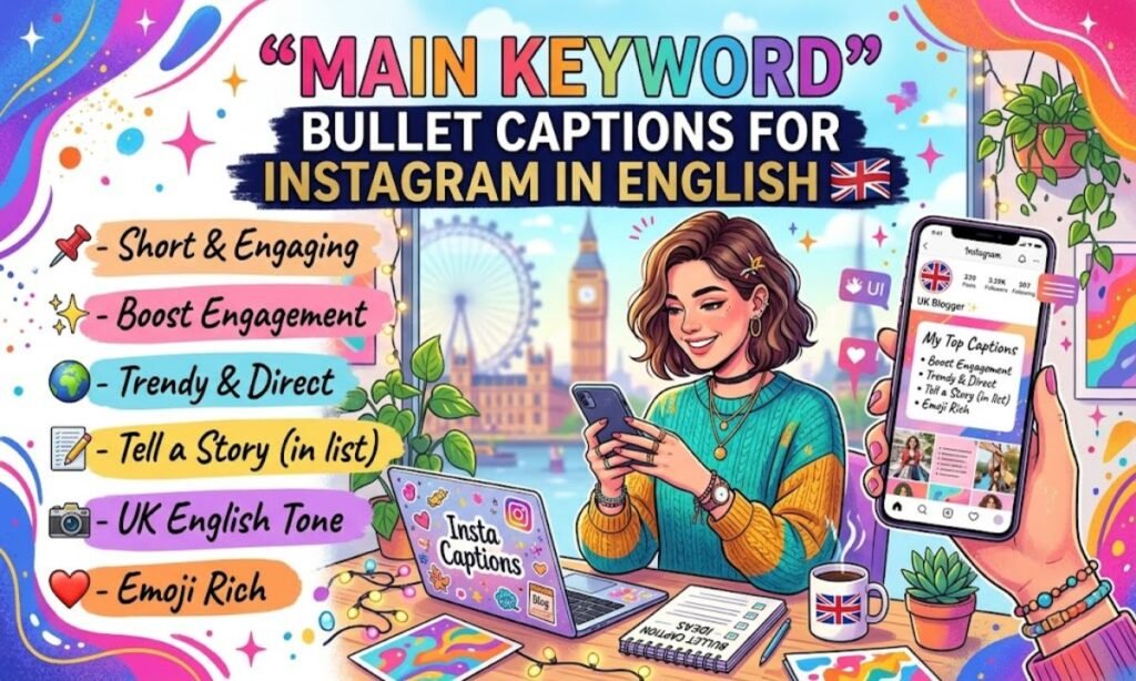 Bullet Captions for Instagram in English 🇬🇧
