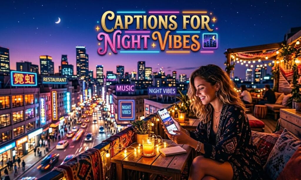 Captions for Night Vibes 🌃