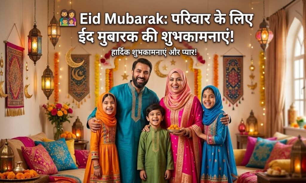 Eid Mubarak Wishes for Family in Hindi 👨_👩_👧_👦