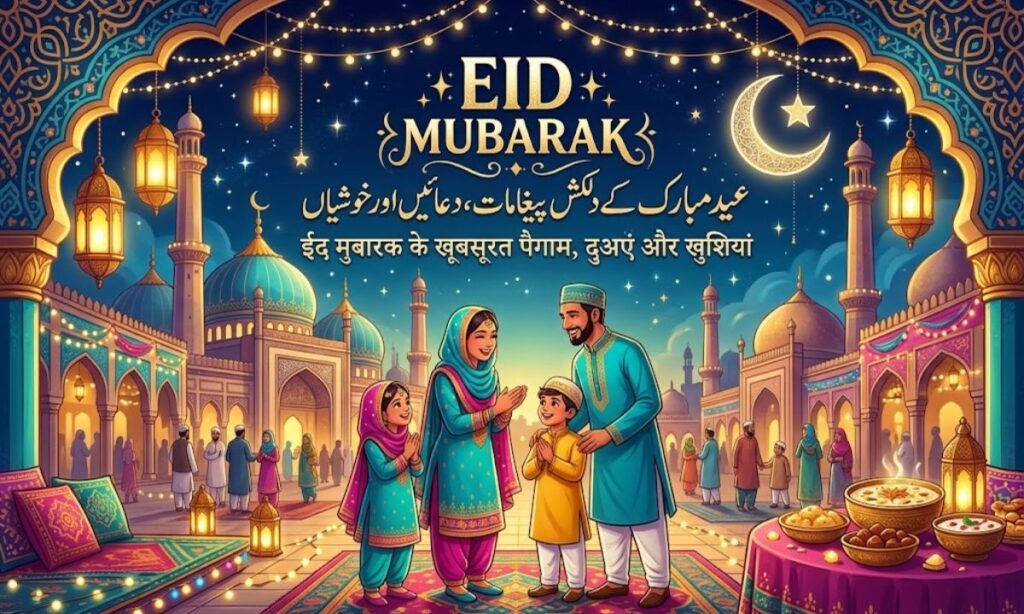 Eid Mubarak Wishes in Urdu Hindi 🌙