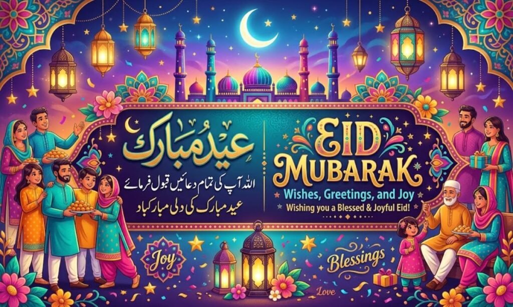 Eid Mubarak Wishes in Urdu and English 🌟
