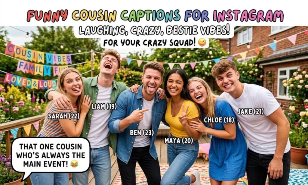 Funny Cousin Captions for Instagram 😂