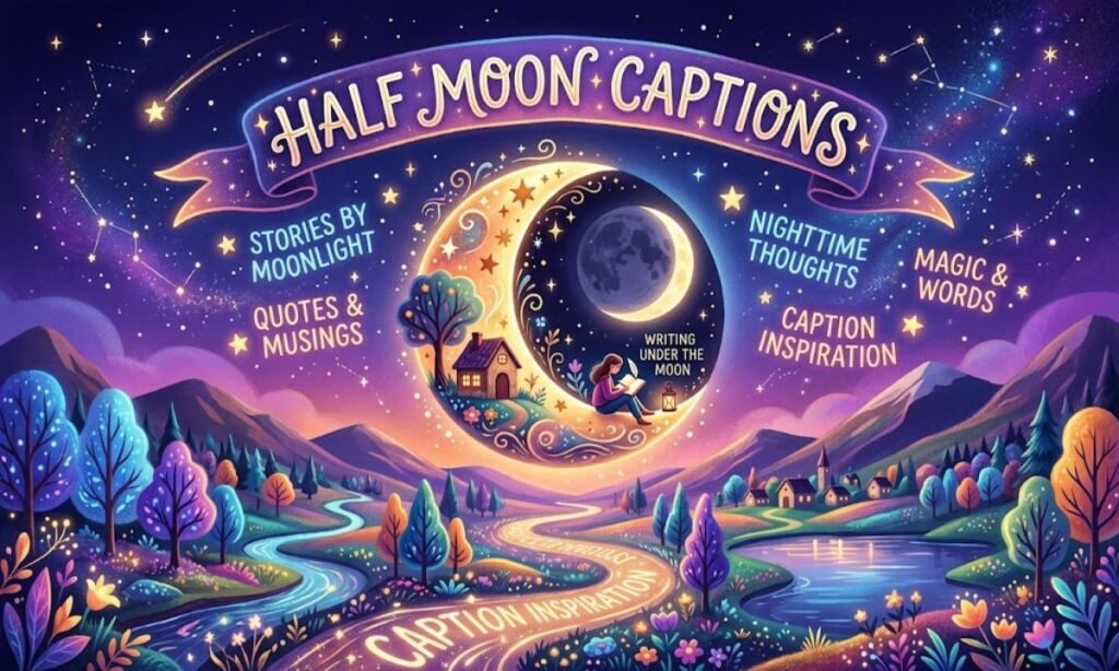 Half Moon Captions 🌗