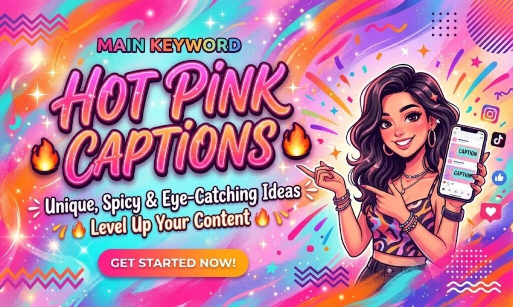 Hot Pink Captions 🔥