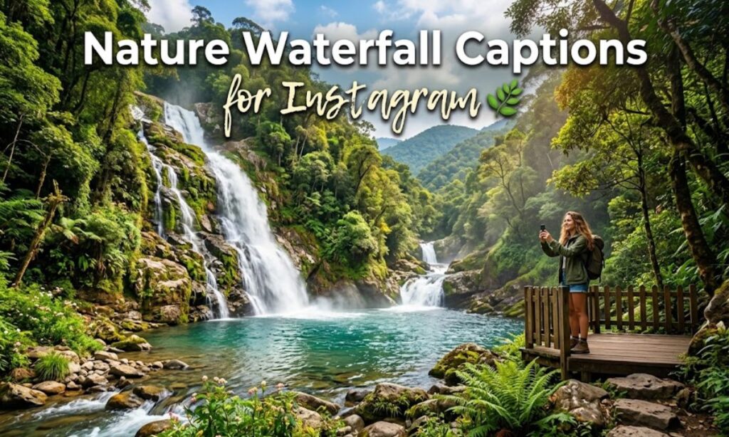 Nature Waterfall Captions for Instagram 🌿