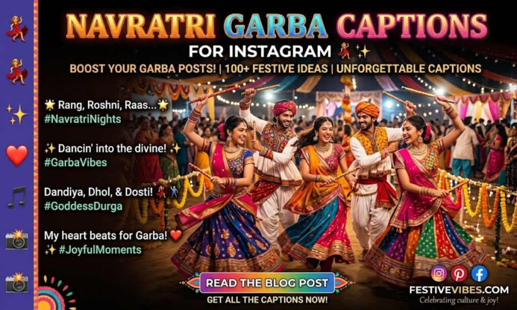 Navratri Garba Captions for Instagram 💃