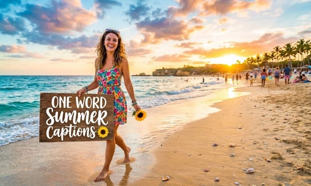 One Word Summer Captions 🌻