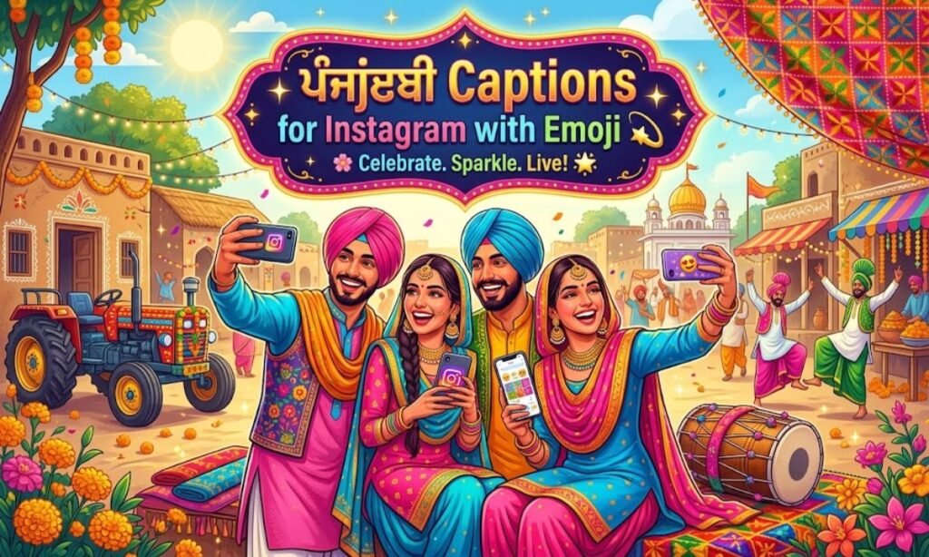 Punjabi Captions for Instagram with Emoji 💫