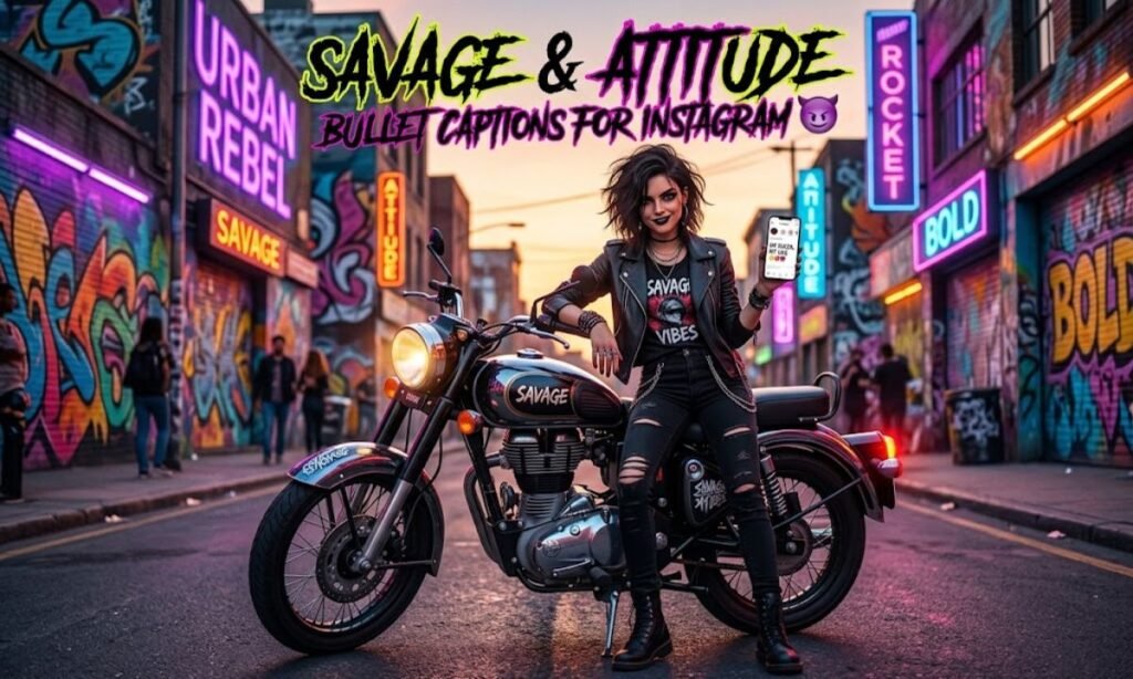 Savage & Attitude Bullet Captions for Instagram 😈