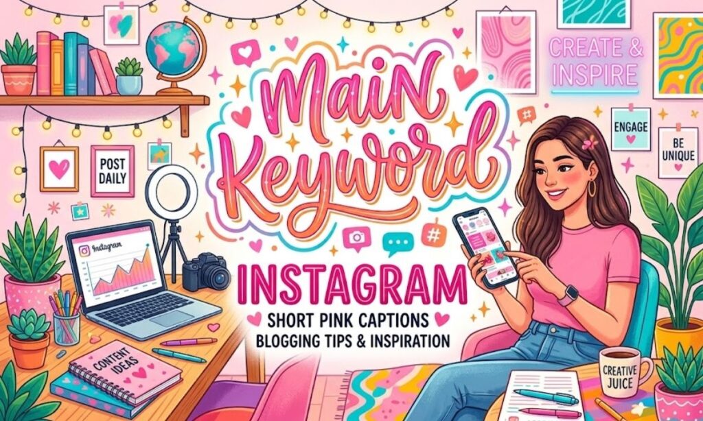 Short Pink Captions Instagram 💕