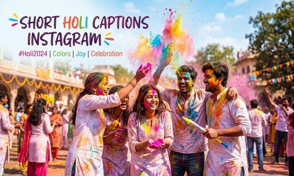 ✨ Short Holi Captions Instagram