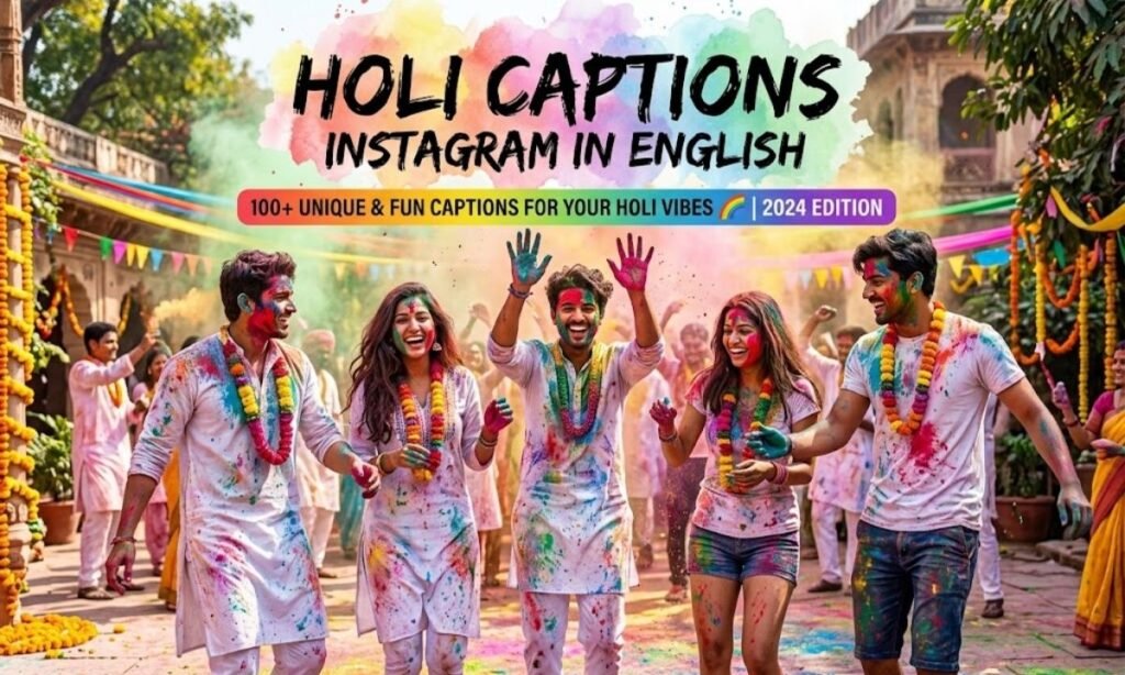 🌈 Holi Captions Instagram in English