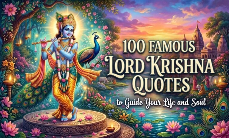 100 Famous Lord Krishna Quotes to Guide Your Life and Soul 