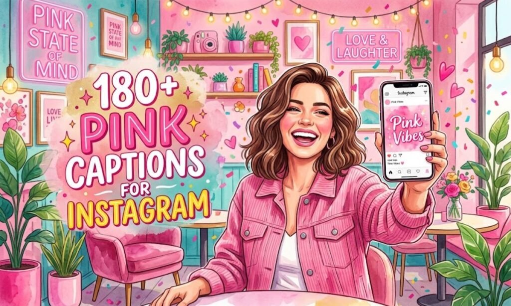 _180+ Pink Captions for Instagram