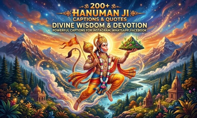 200+ Hanuman Ji Captions and Quotes