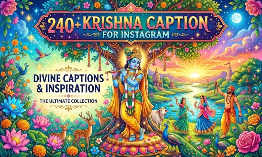 _240+ Krishna caption for instagram