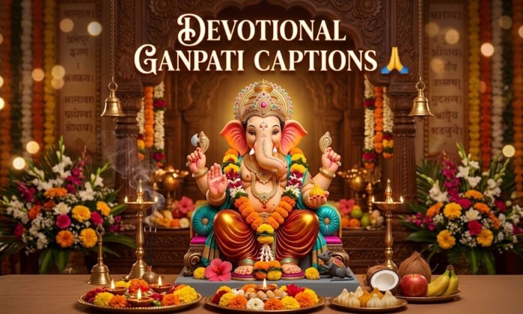 Devotional Ganpati Captions 🙏