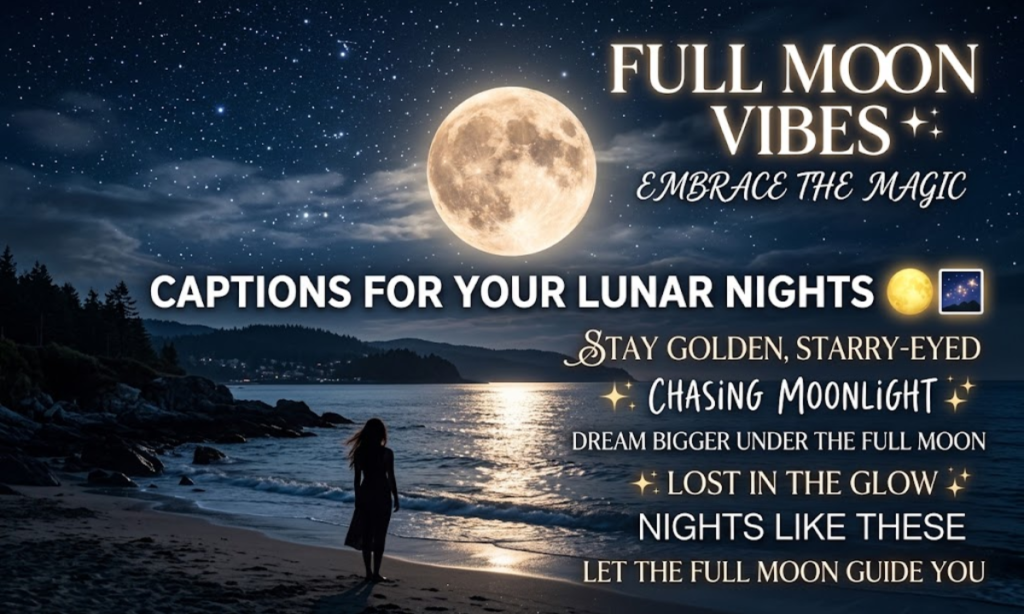 Full Moon Captions 🌕🌌