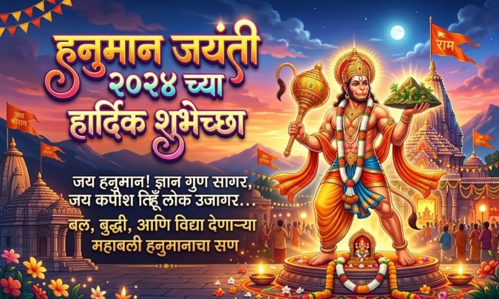 Hanuman Jayanti Caption in Marathi 🚩