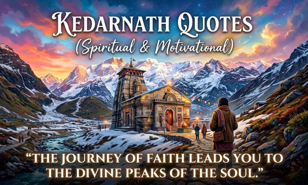 Kedarnath Quotes (Spiritual & Motivational)