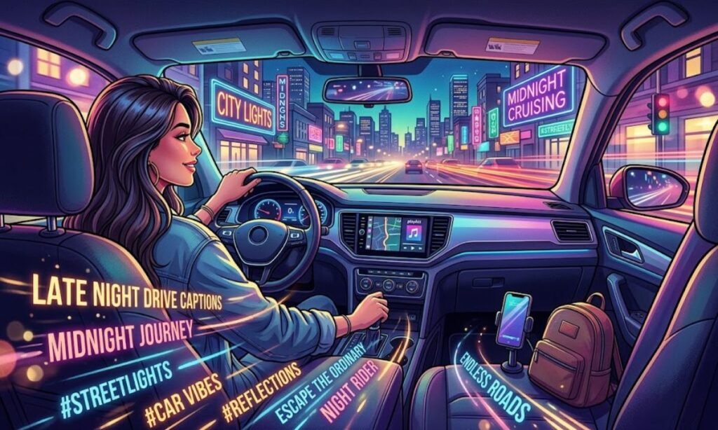 Late Night Drive Instagram Captions