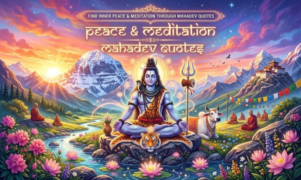 Peace & Meditation Mahadev Quotes 🧘