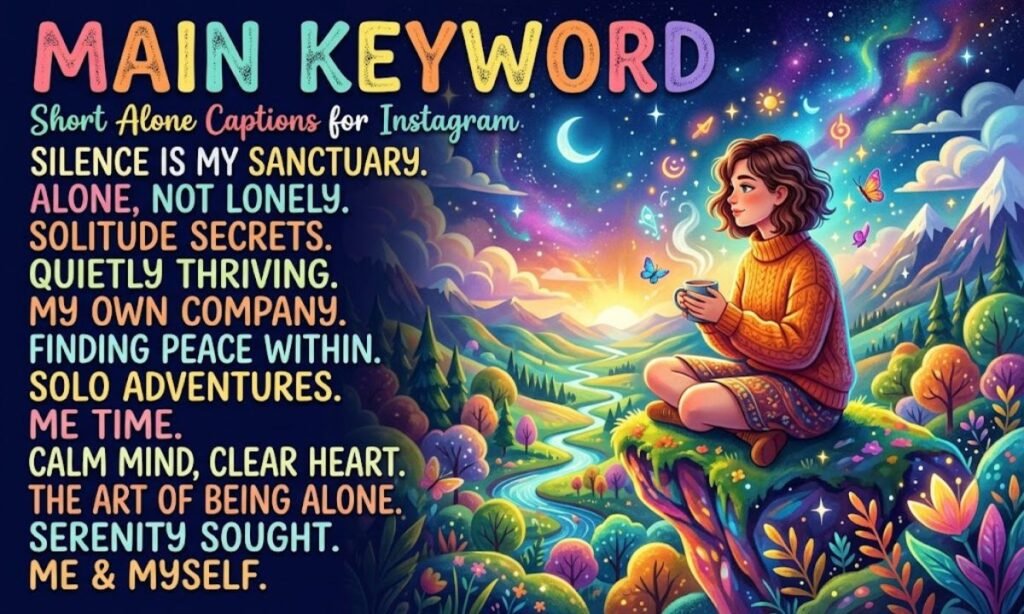 Short Alone Captions for Instagram
