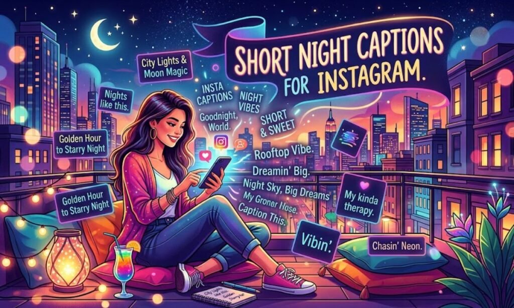Short Night Captions for Instagram