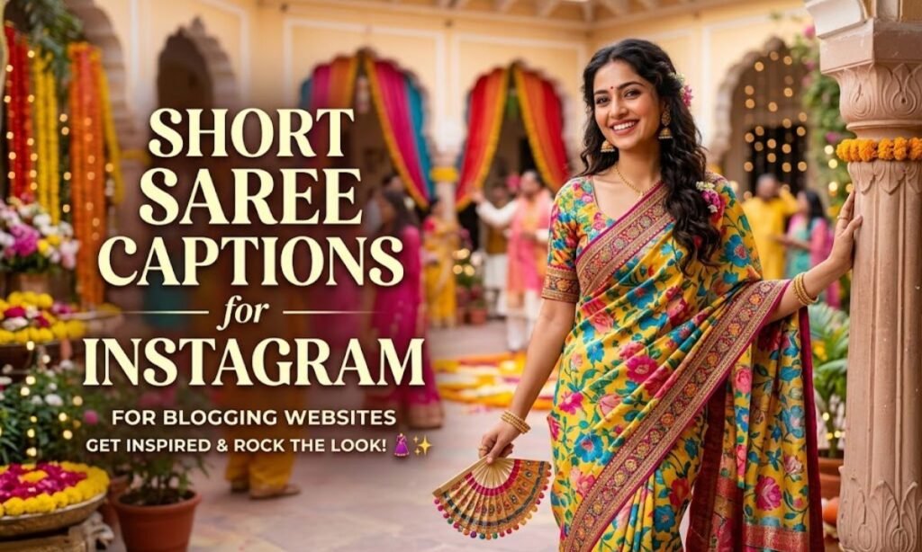 Short Saree Captions for Instagram 🥻