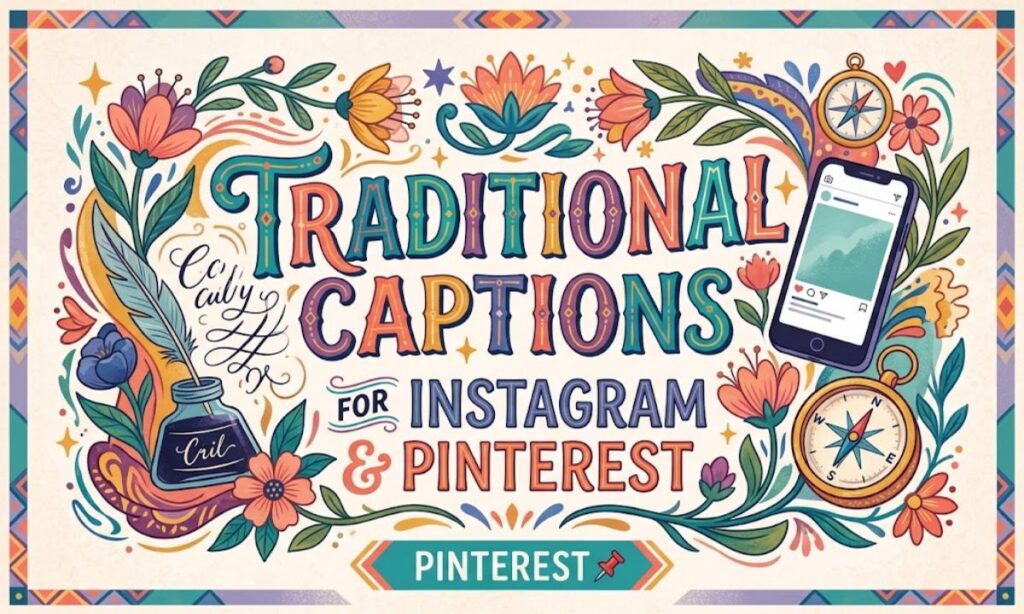 Traditional Captions for Instagram Pinterest 📌