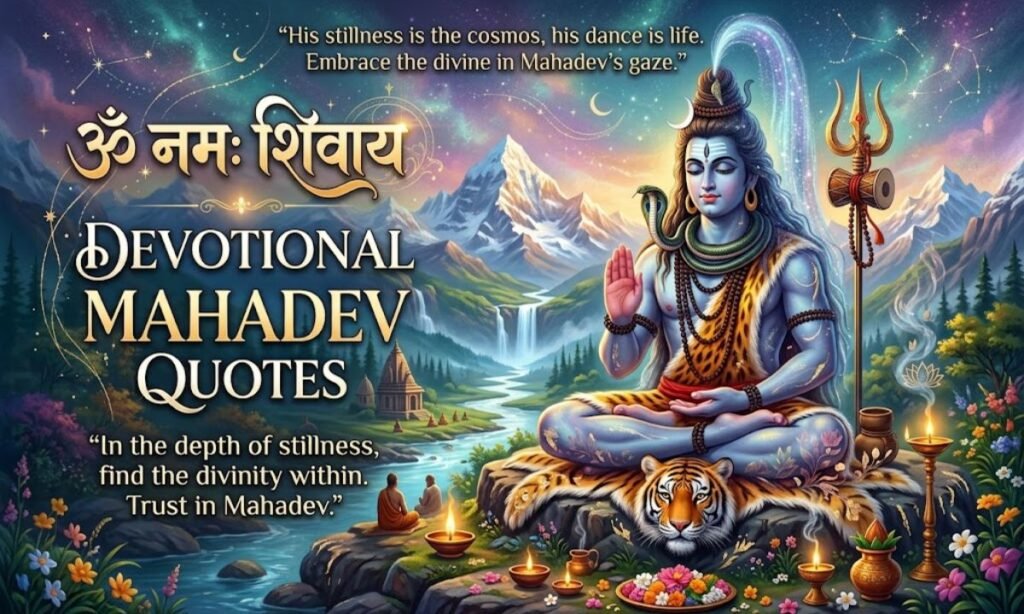 ✨ Poetic & Aesthetic Mahadev Quotes