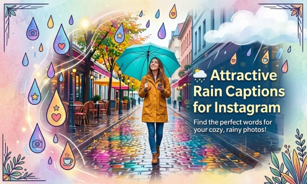 🌦️ Attractive Rain Captions for Instagram