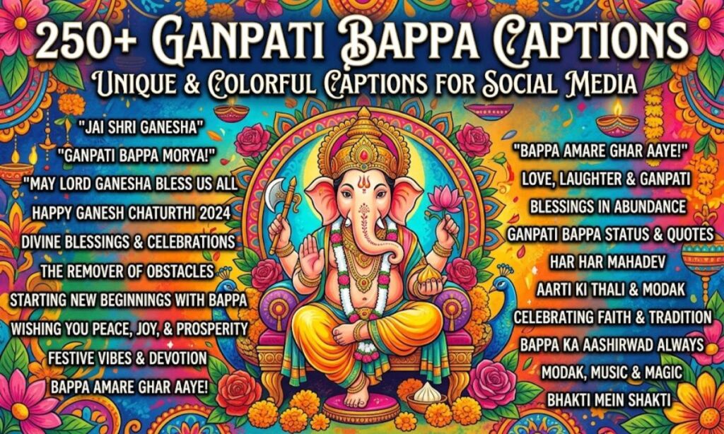 🐘 250+ Ganpati Bappa Captions