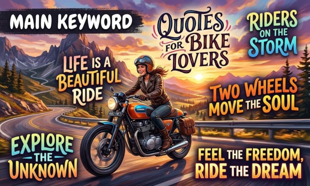 💬 Quotes for Bike Lovers