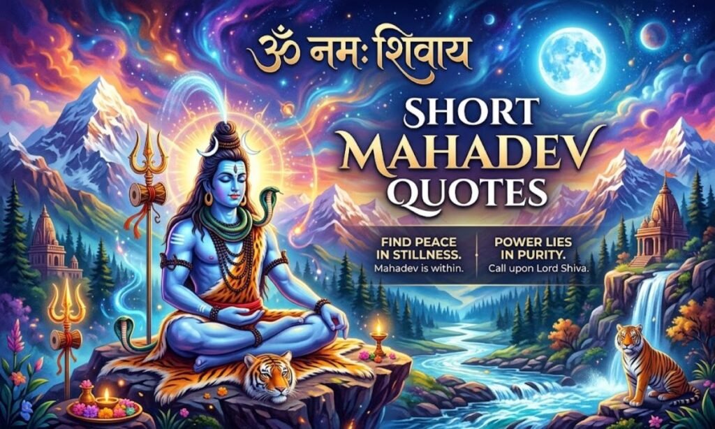 🔱 Short Mahadev Quotes