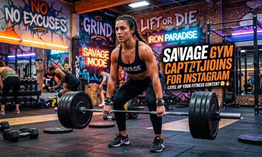 😈 Savage Gym Captions for Instagram
