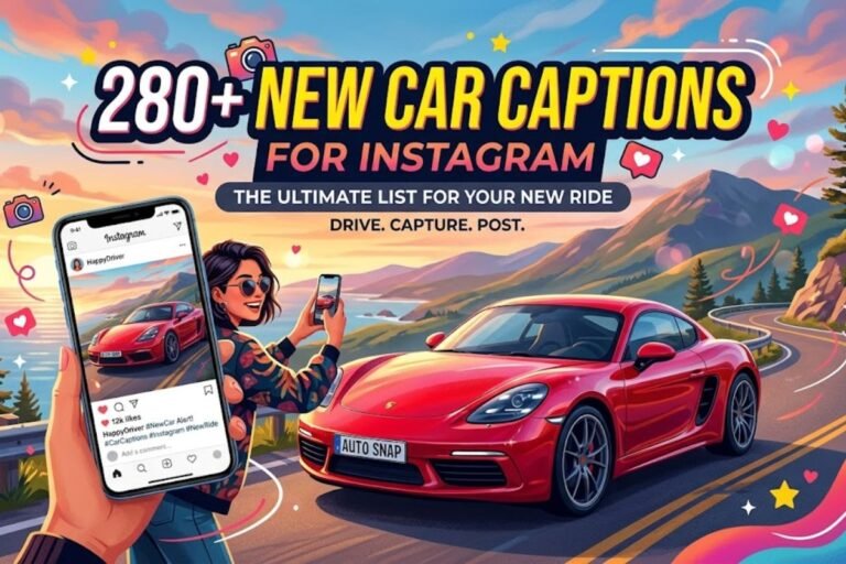 280+ New Car Captions for Instagram