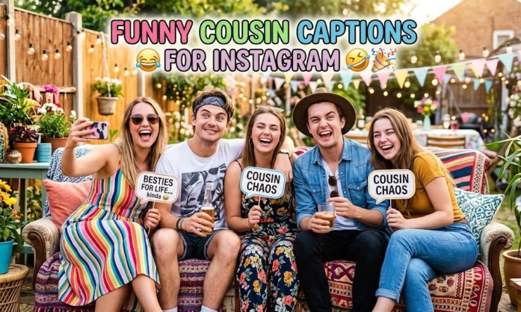 Funny Cousin Captions for Instagram 😂