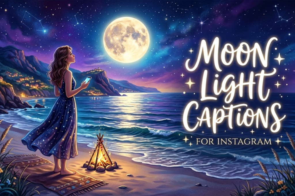 Moon Light Captions for Instagram