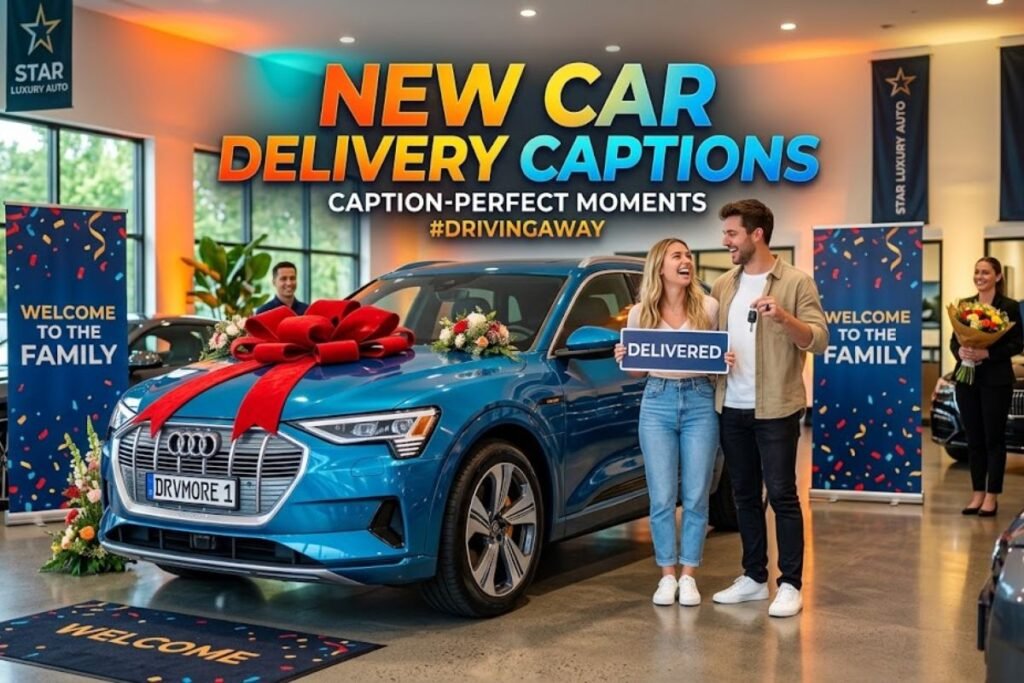 New Car Delivery Captions