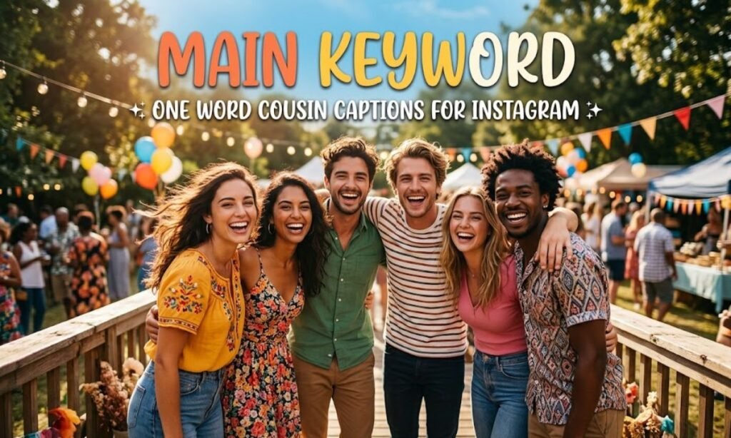 One Word Cousin Captions for Instagram ✨