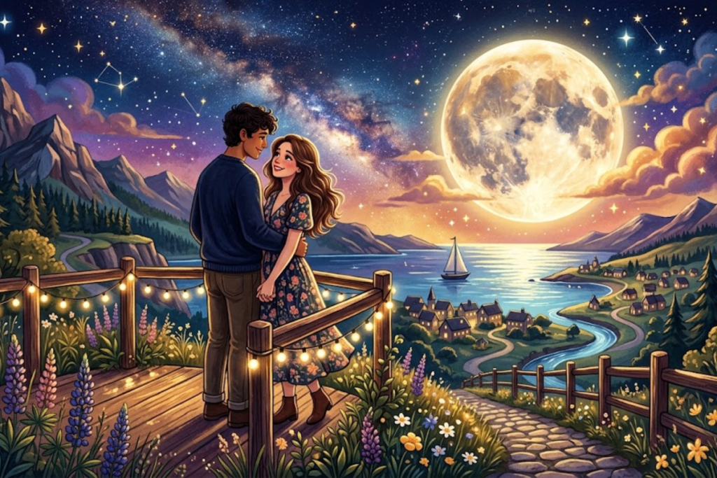 Romantic Moon Captions for Instagram